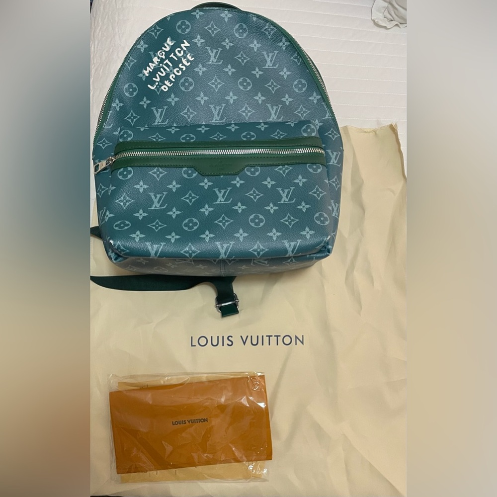 Teal Monogram Backpack